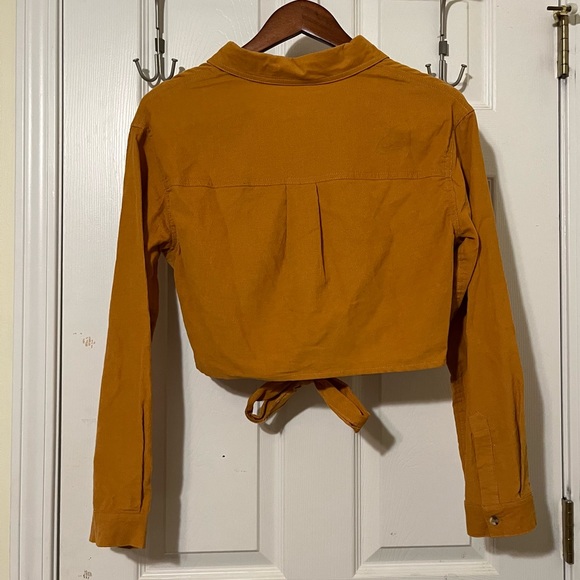 Corduroy Long Sleeve Button Down Top - Picture 2 of 2
